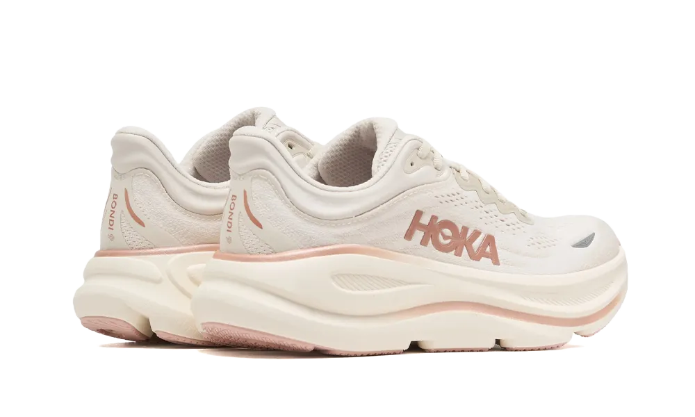 Hoka One Bondi 9 Oat Milk Rose Gold