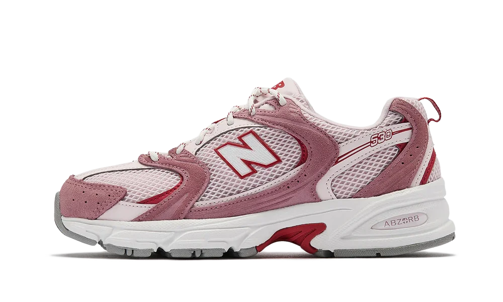 New Balance 530 Rosewood Pink Salt Shadow Red — vue principale