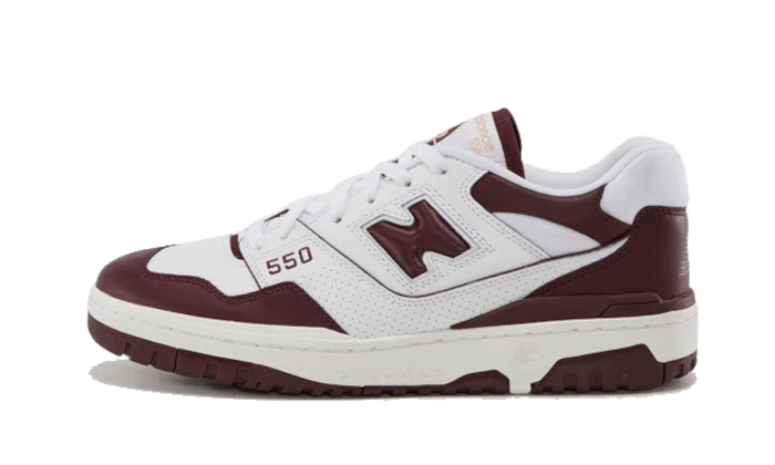 New Balance 550 White Burgundy 2.0