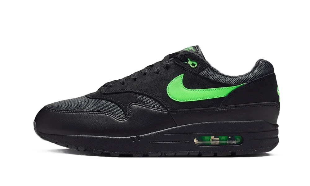 Air Max 1 Black Green Strike