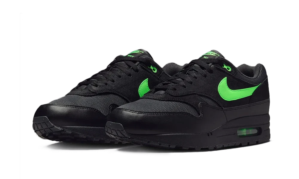 Air Max 1 Black Green Strike