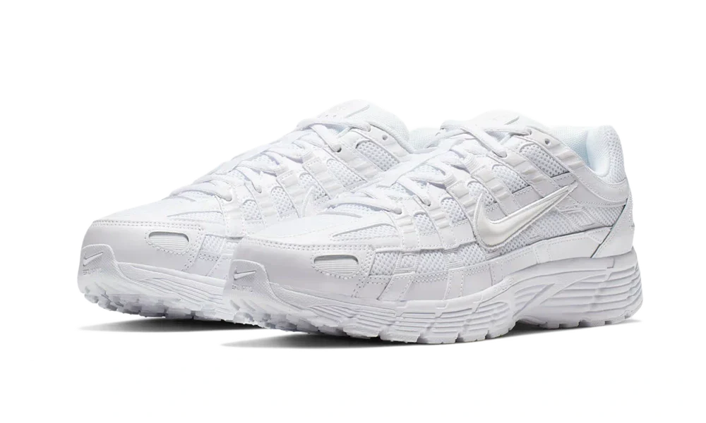 Nike P-6000 Triple White — vue de face