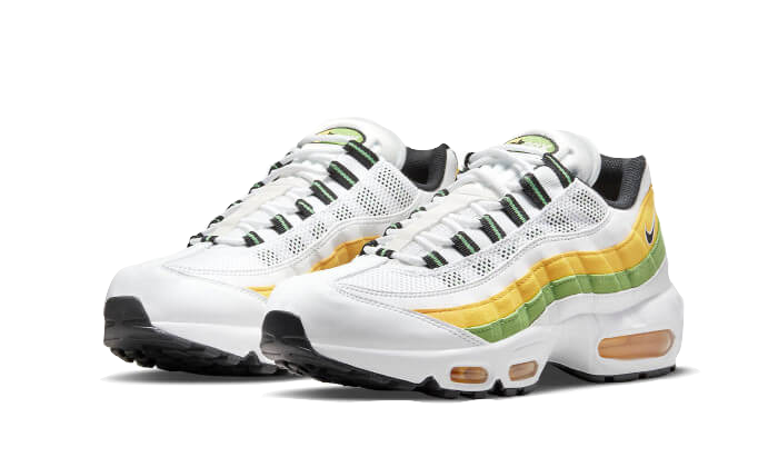 Air Max 95 Essential White Green Apple Tour Yellow
