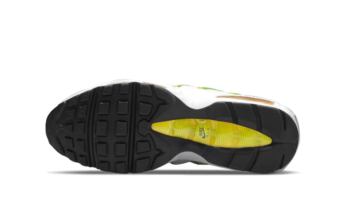 Air Max 95 Essential White Green Apple Tour Yellow