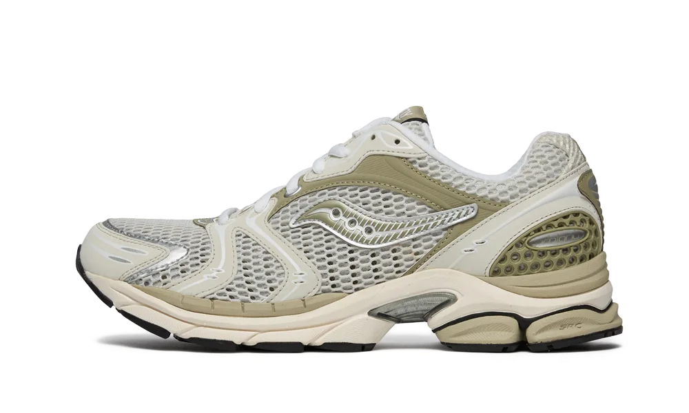 Saucony ProGrid Triumph 4 White Onyx Beige — vue principale