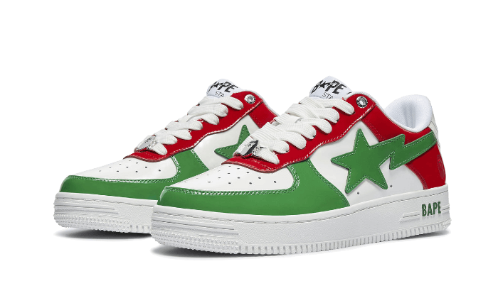 A Bathing Ape Bape Sta Low Green Red