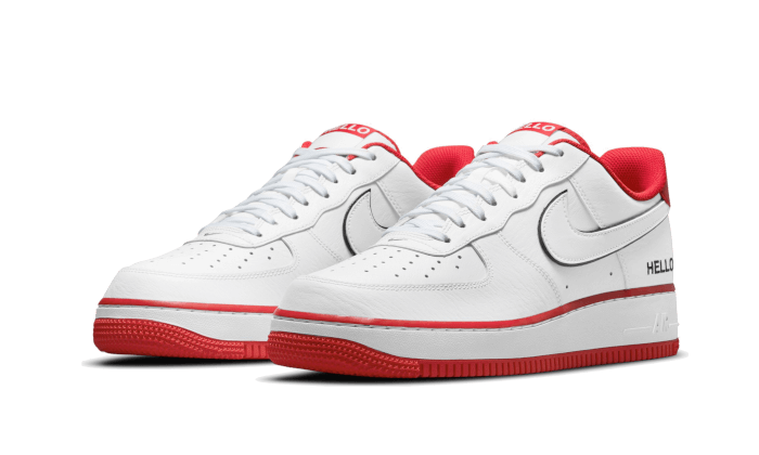 Nike Air Force 1 Low '07 LX Hello White University Red - CZ0327-100