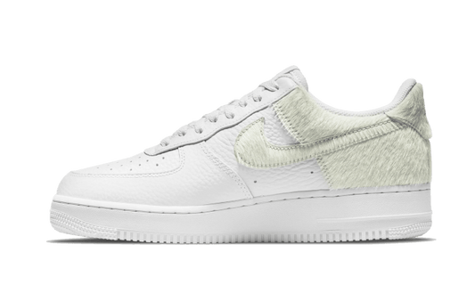 Nike Air Force 1 Low White Pony Hair Heel - DM9088-001