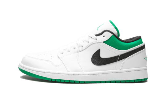 Air Jordan 1 Low White Lucky Green Black - 553558-129
