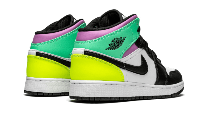 Air Jordan 1 Mid Pastel Black Toe - 554725-175
