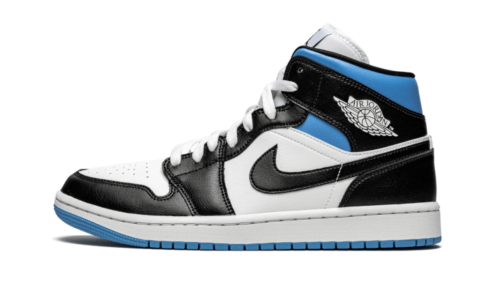 Air Jordan 1 Mid Royal Black and Blue - BQ6472-102