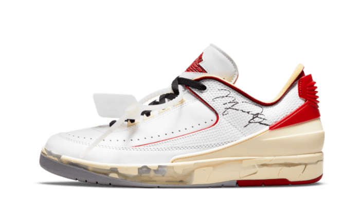 Air Jordan 2 Retro Low SP Off-White White Red - DJ4375-106
