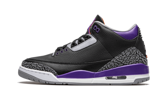 Air Jordan 3 Retro Black Court Purple - CT8532-050