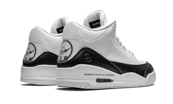 Air Jordan 3 Retro Fragment White Black - DA3595-100