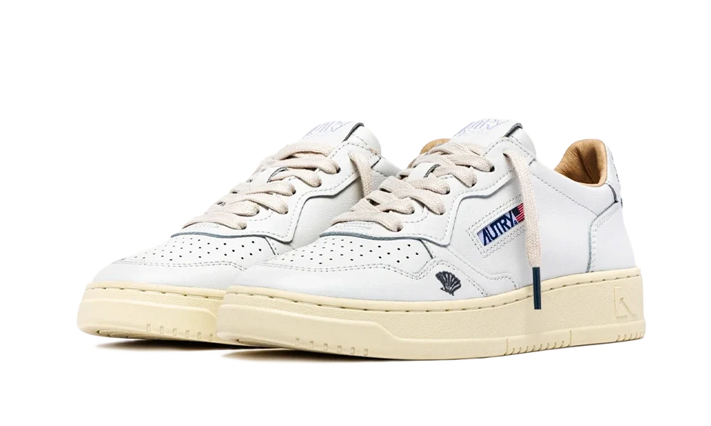 Autry Medalist Low Leather Shell White Space