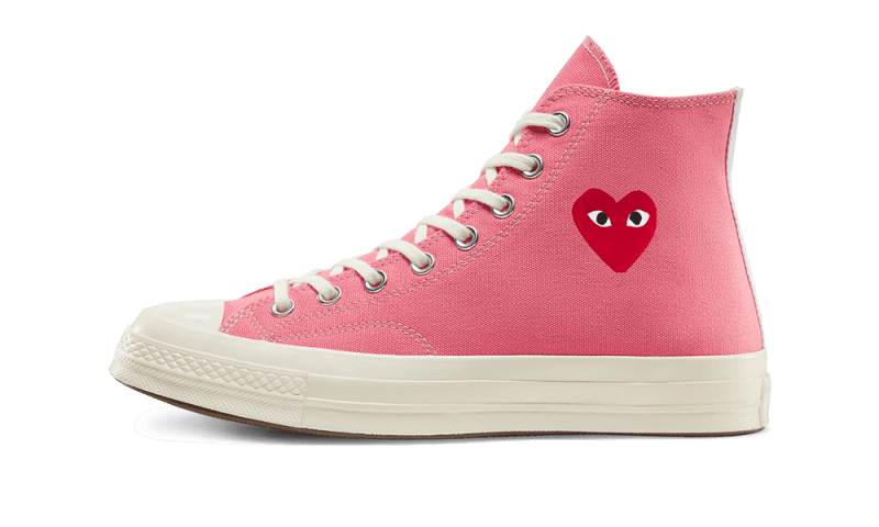 Chuck Taylor All-Star 70s Hi Comme des Garcons Play Bright Pink - 168301C