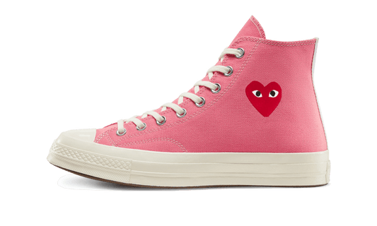 Chuck Taylor All-Star 70s Hi Comme des Garcons Play Bright Pink - 168301C