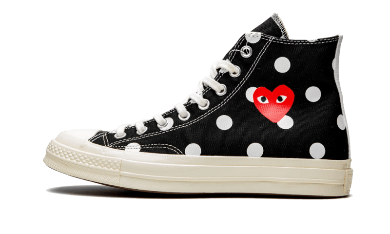 Converse Chuck Taylor All-Star 70s Hi Comme des Garcons PLAY Polka Dot Black - 157250C