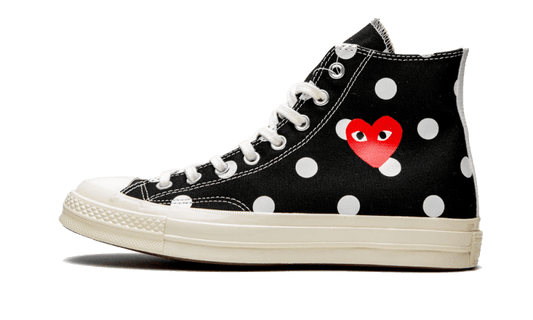 Converse Chuck Taylor All-Star 70s Hi Comme des Garcons PLAY Polka Dot Black - 157250C