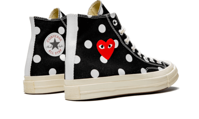 Converse Chuck Taylor All-Star 70s Hi Comme des Garcons PLAY Polka Dot Black - 157250C
