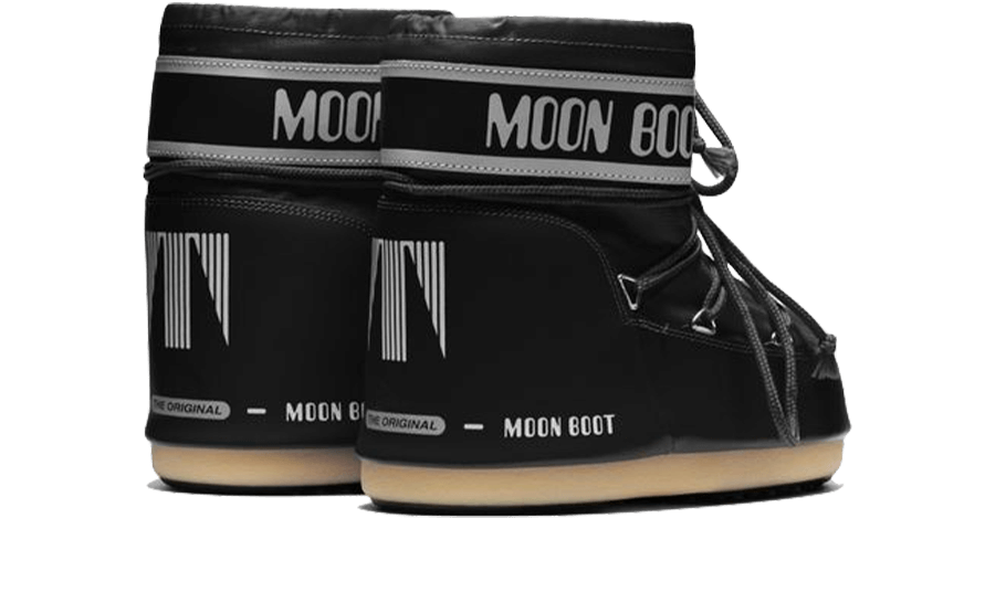 Moon Boot Icon Low Black Nylon