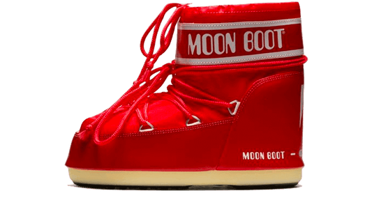 Moon Boot Icon Low Red Nylon
