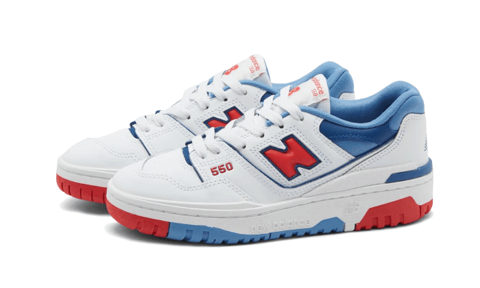 New Balance 550 White True Red