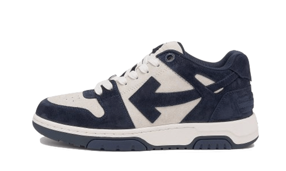 Off-White Out Of Office “OOO” Suede Navy Blue White